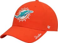 '47 Women's '47 Orange Miami Dolphins Miata Clean Up Secondary Logo Adjustable Hat