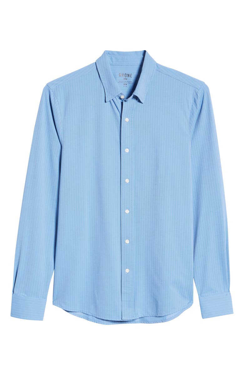 Rhone Commuter Herringbone Button-Up Shirt, Alternate, color, 