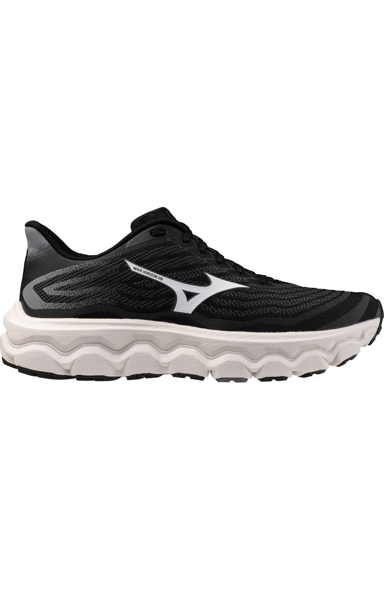 Mizuno <p>Wave Horizon 8 Running Shoe (Men)</p>, Main, color, Black-White