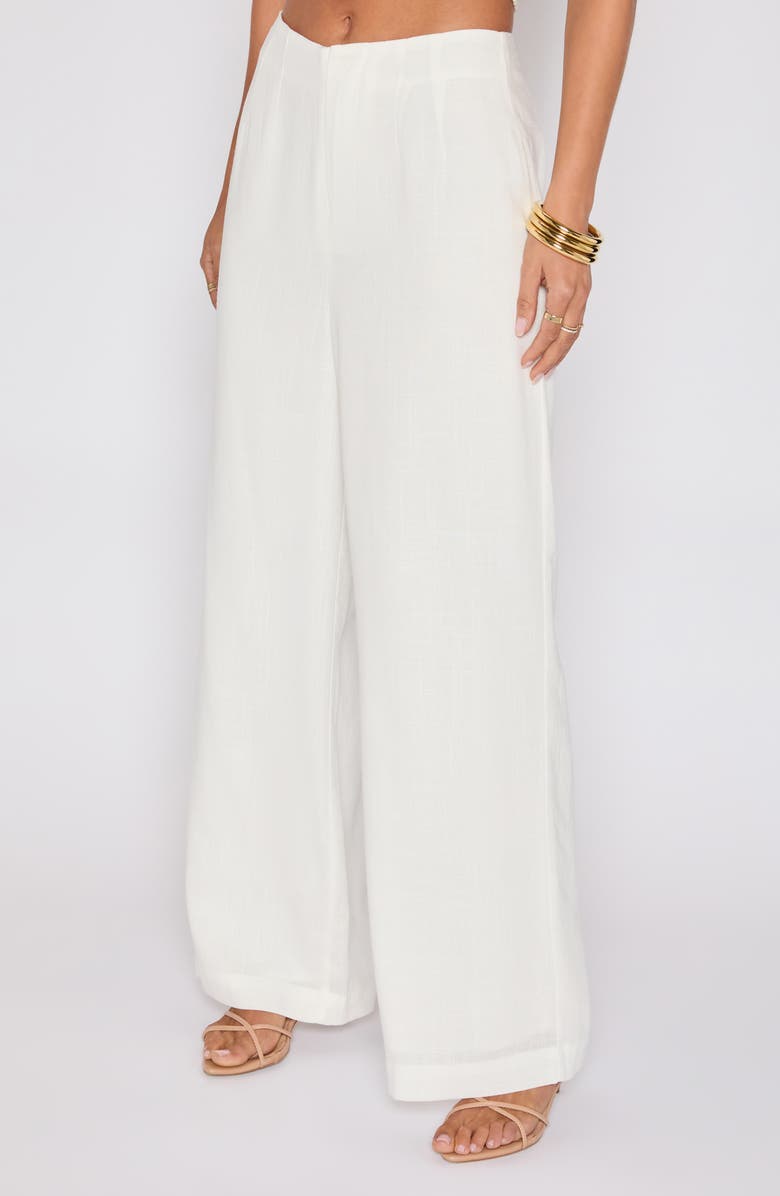 VICI Collection Brunch Ready Wide Leg Pants, Alternate, color, White