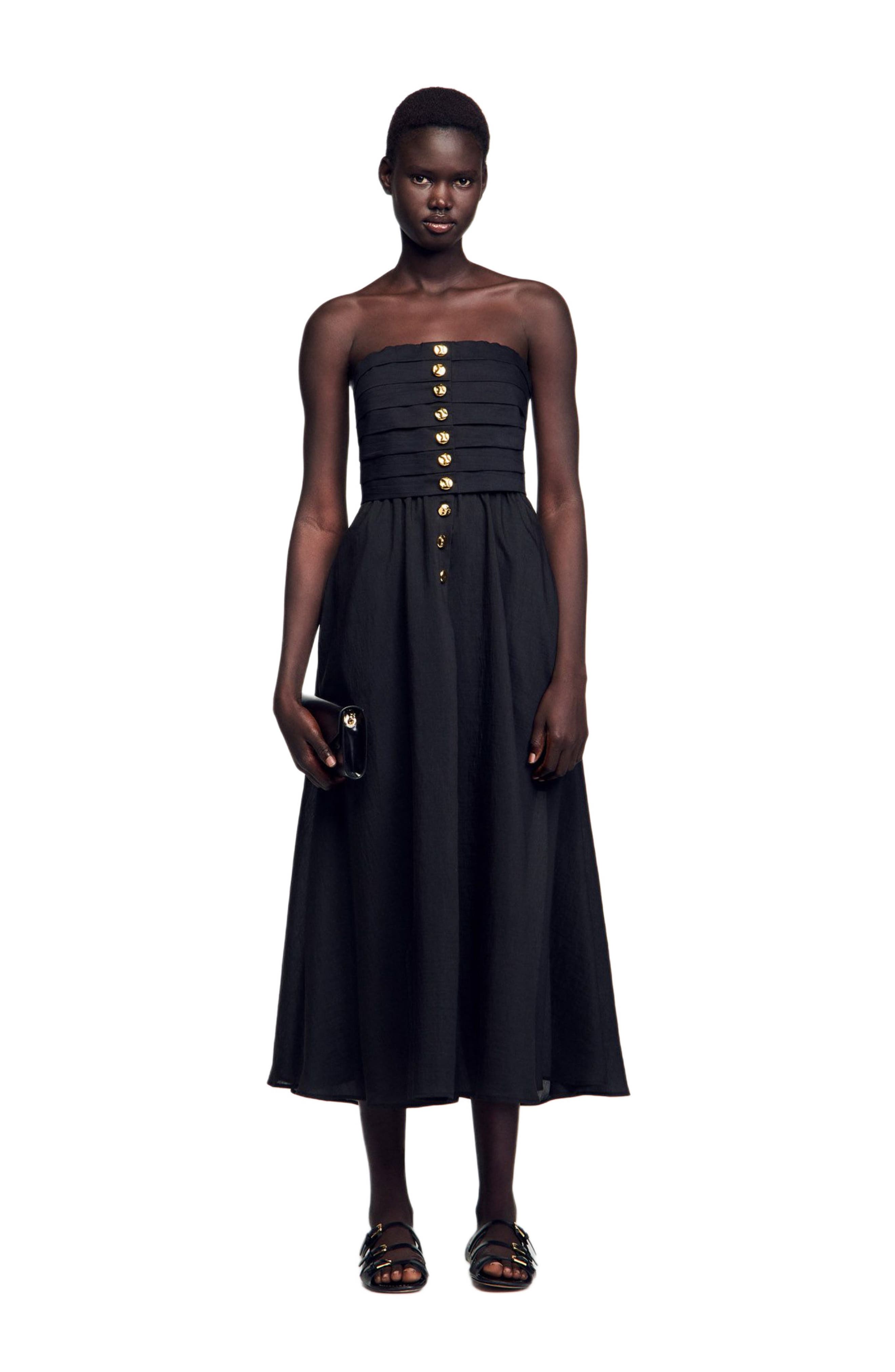 SANDRO Yza Pocket clutch bag, Alternate, color, 