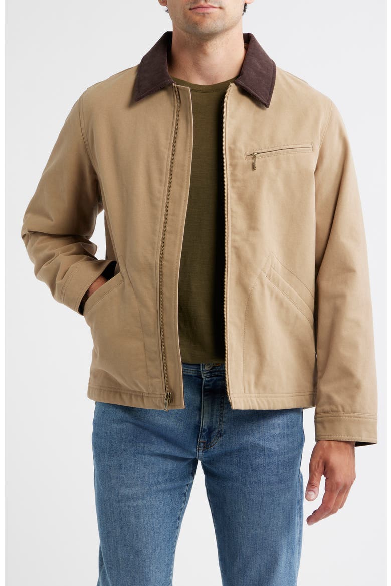 Tahoma Cotton Canvas Trucker Jacket, Main, color, OLD OAK