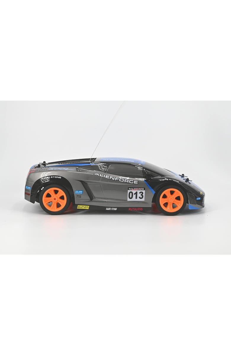 Rev-Volt Racing Car RC, Blue Design, Alternate, color, Multicolored