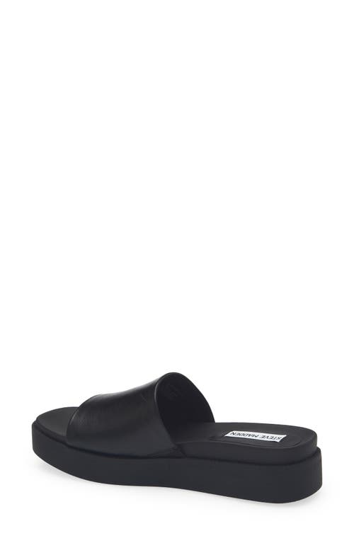 Steve Madden Robyn Platform Slide Sandal In Black