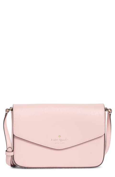 envelope flap leather crossbody bag