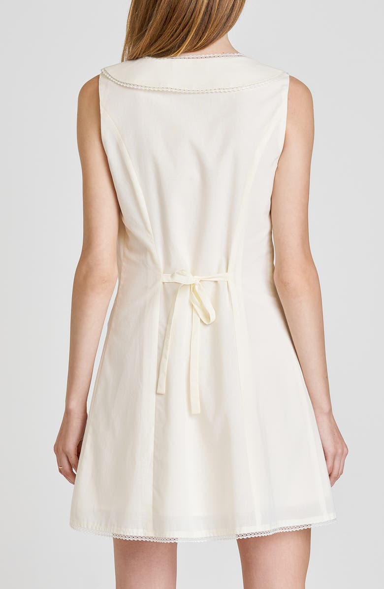 WAYF Poppy Cotton Minidress, Alternate, color, Cream