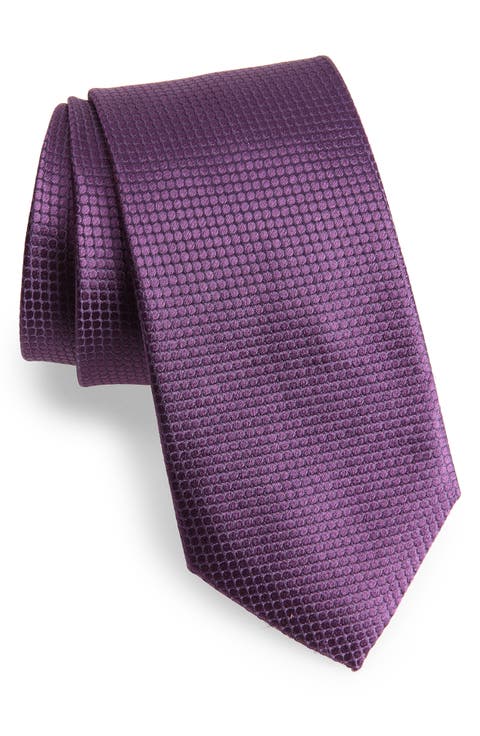 Textured Jacquard Silk Tie