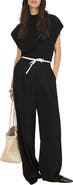 MINT VELVET Contrast Waist Wide Leg Trousers