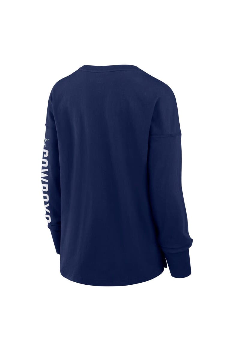 Women's Fanatics Navy Dallas Cowboys Hometown Legacy Long Sleeve T-Shirt, Alternate, color, Navy