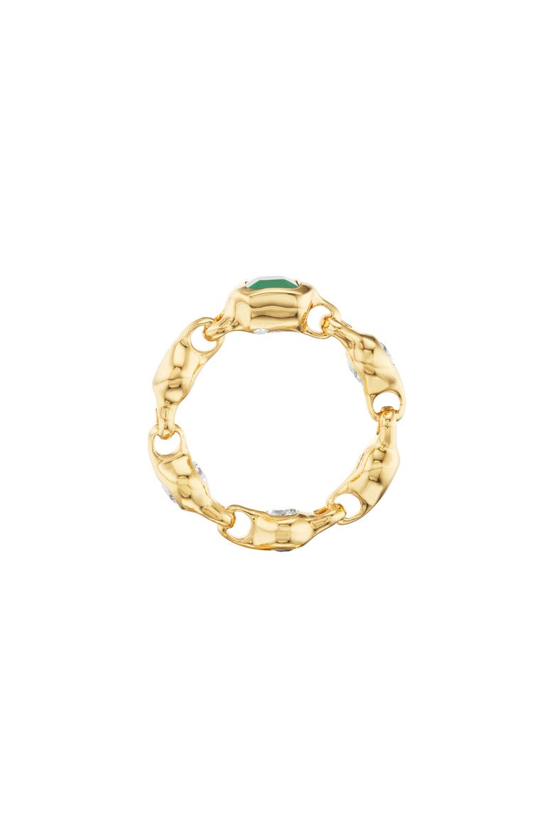 Supernova Stacking Ring, Alternate, color, YELLOW GOLD/ BLUE SAPPHIRE