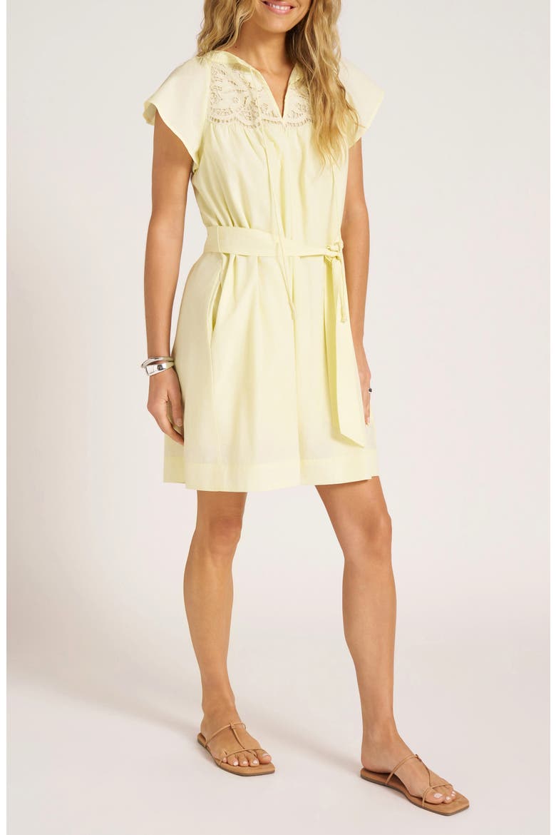 Aurea Woven Shift Dress, Alternate, color, LEMONDROP