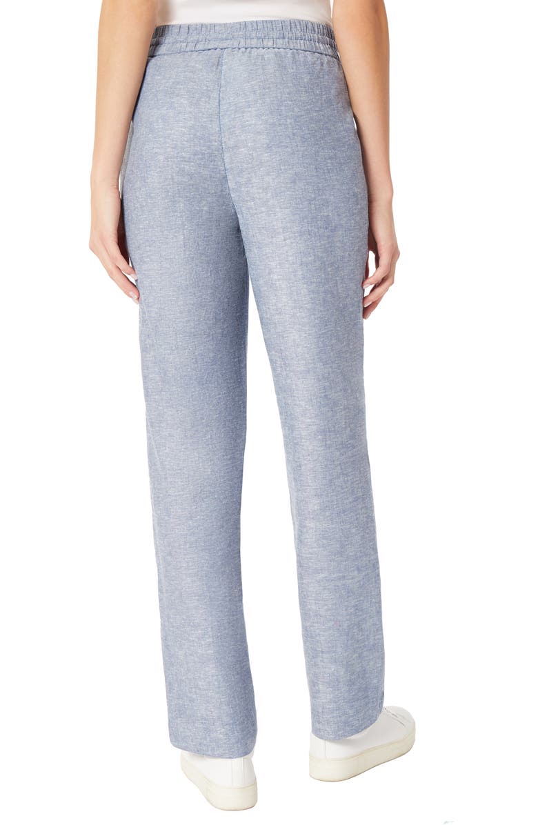 Jones New York Drawstring Linen Blend Pants, Alternate, color, 