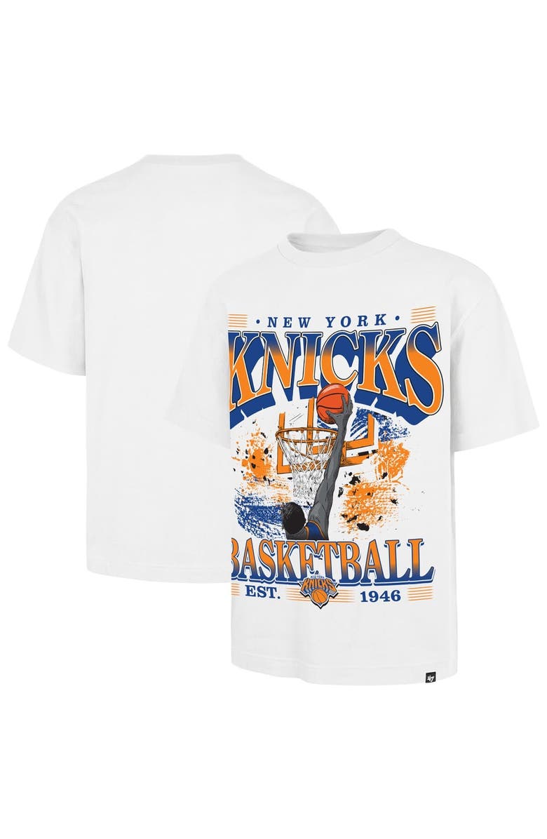 '47 Men's '47 White New York Knicks Regional Foundation T-Shirt, Main, color, White
