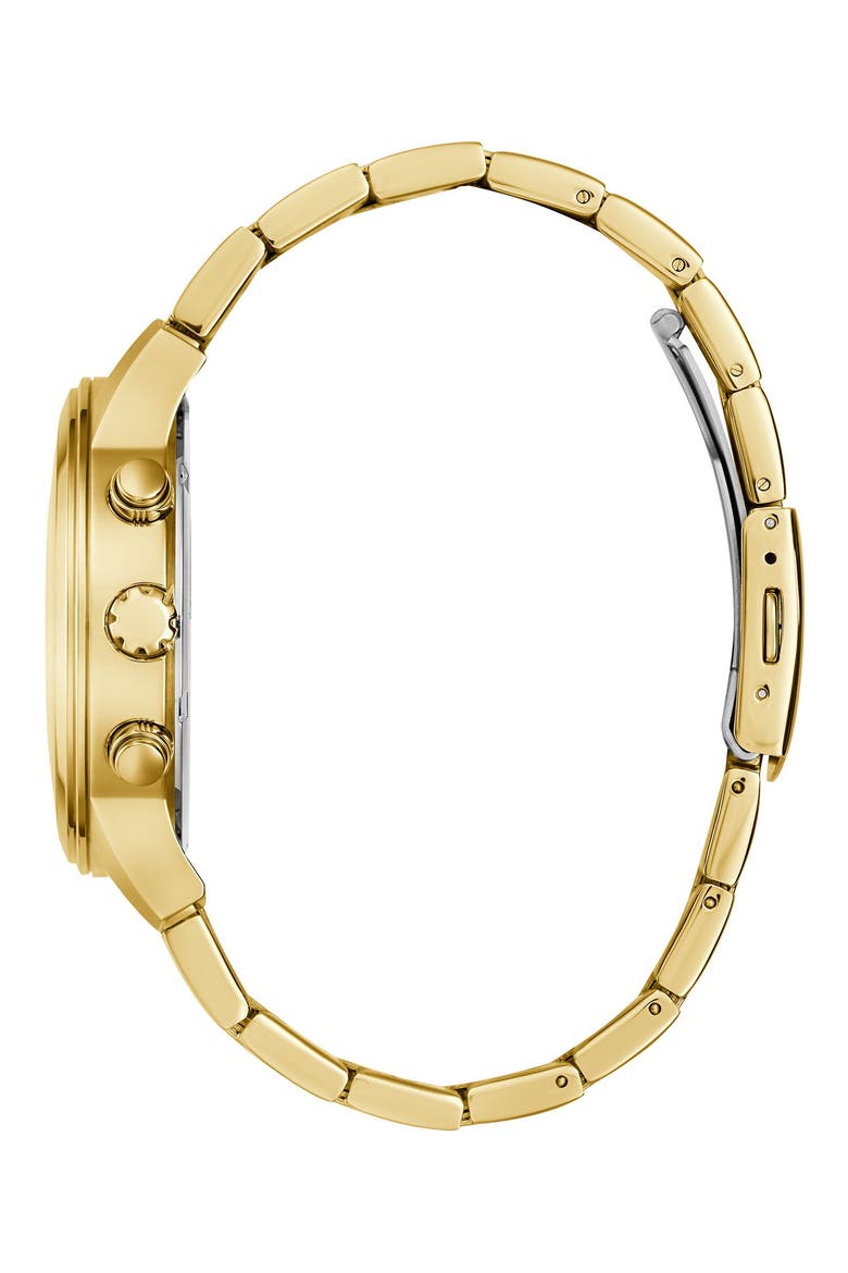 Atticus Goldtone Chronograph Bracelet Watch, 44mm, Alternate, color, GOLD