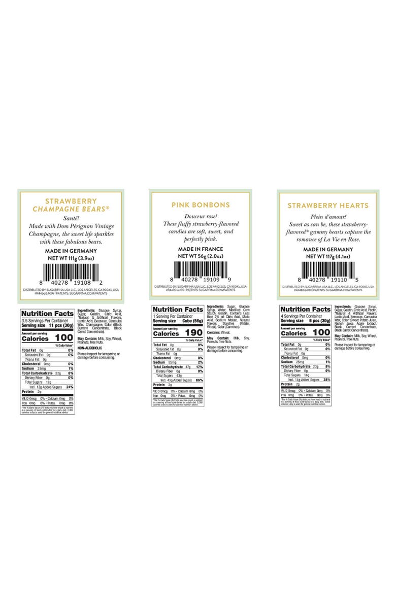 sugarfina Pretty in Pink Candy Cube Bento Box & Chocolate Bar Bundle, Alternate, color, 