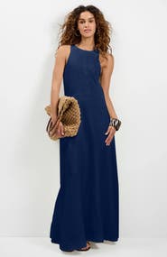 trina turk maxi dress Havia , Multi / 8 this maxi dress features a high neck Trina Turk Women's Calm Tier
