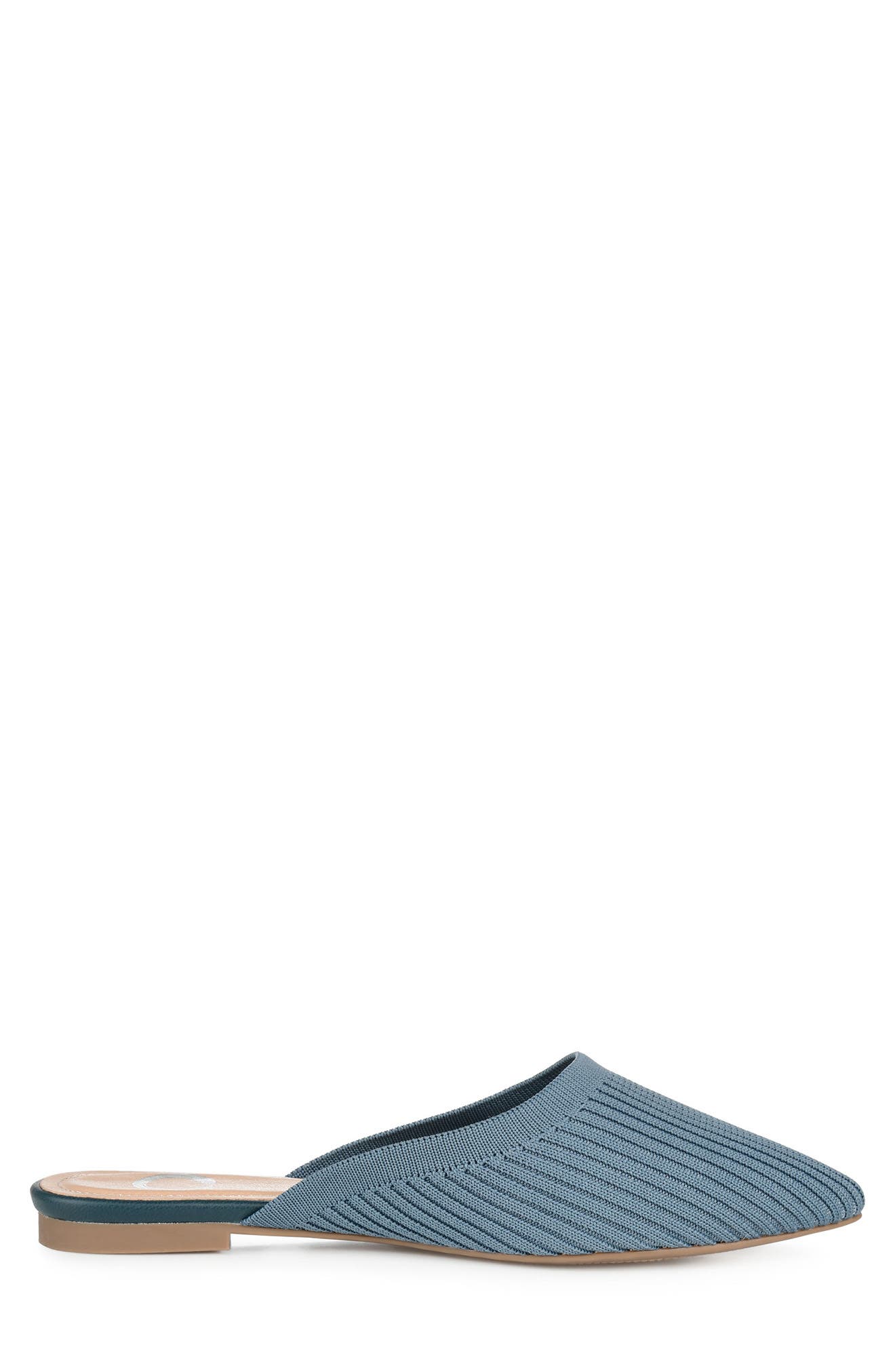 Journee Collection Aniee Knit Mule, Alternate, color, Blue