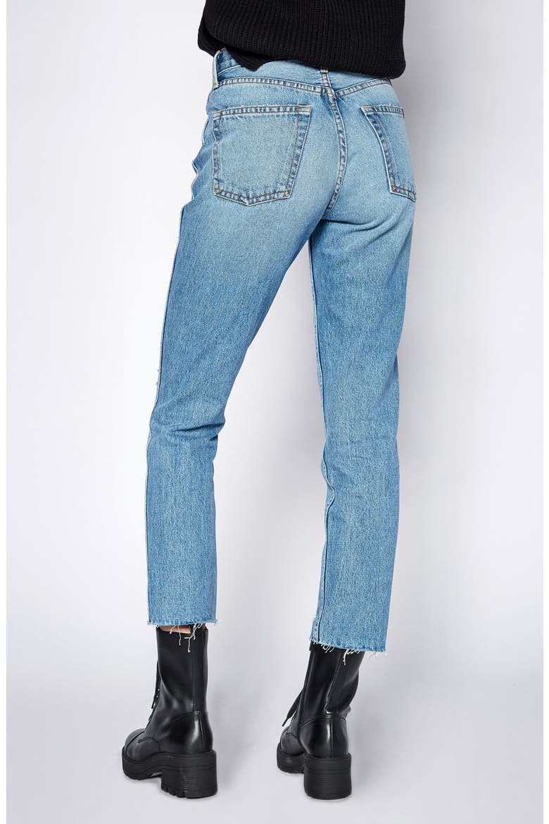 Eve High Waist Slim Straight Leg Jeans, Alternate, color, RIVERSIDE