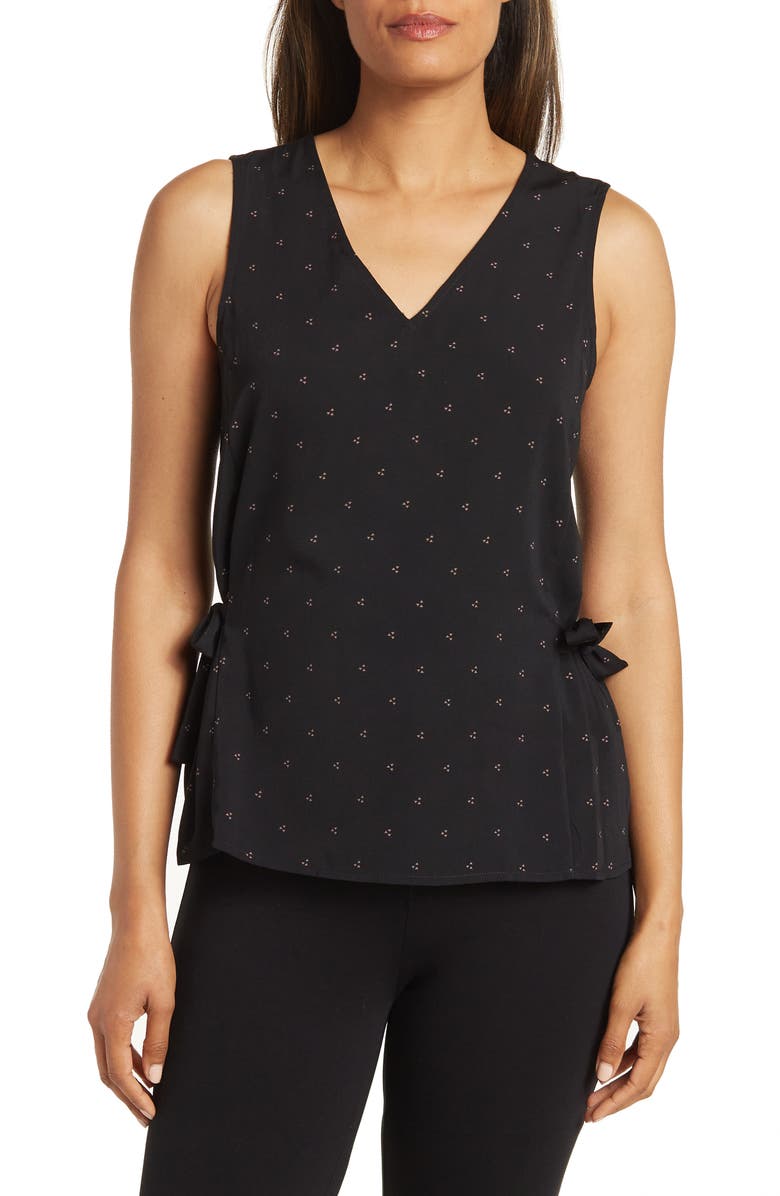 Pleione V-neck Side-tie Blouse, Main, color, 