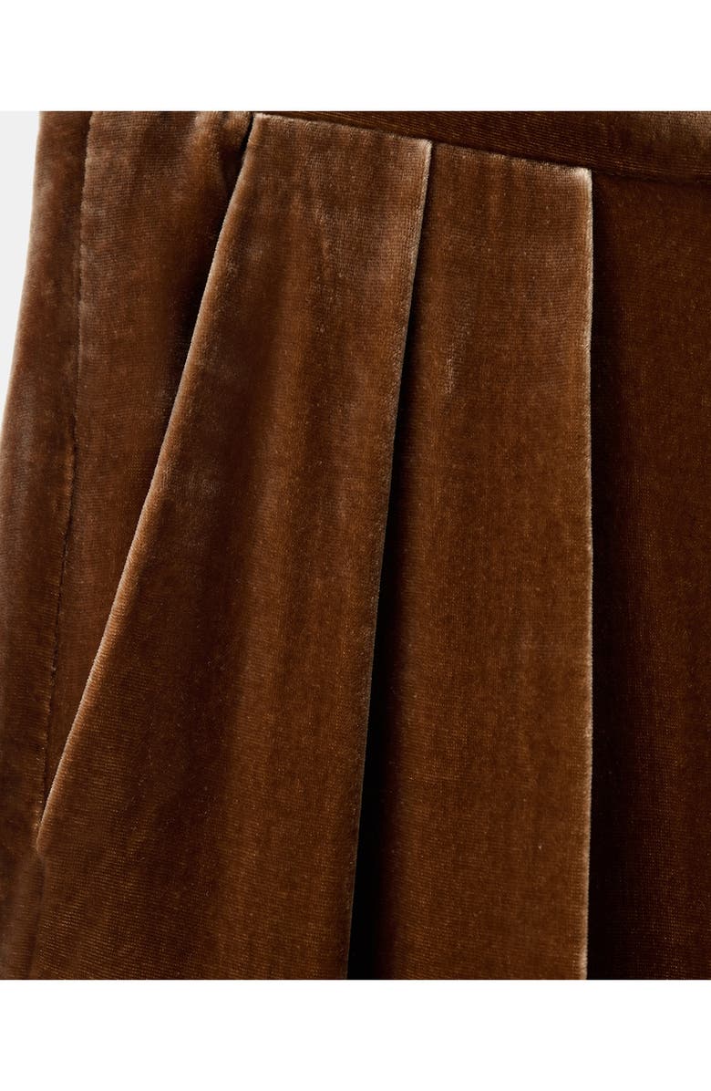 MANGO Straight Leg Velvet Pants, Alternate, color,