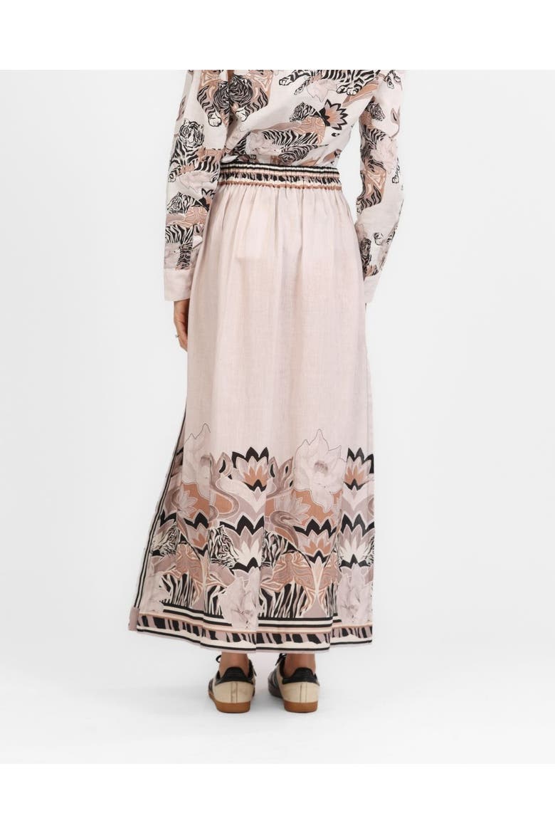 Skirt Lotus Tiger, Alternate, color, Ecru