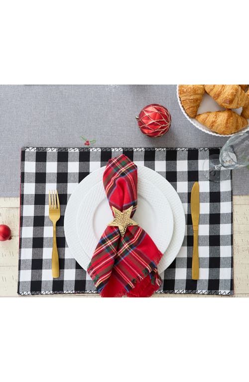 Design Imports Star Set Of 4 Napkin Rings In Gold