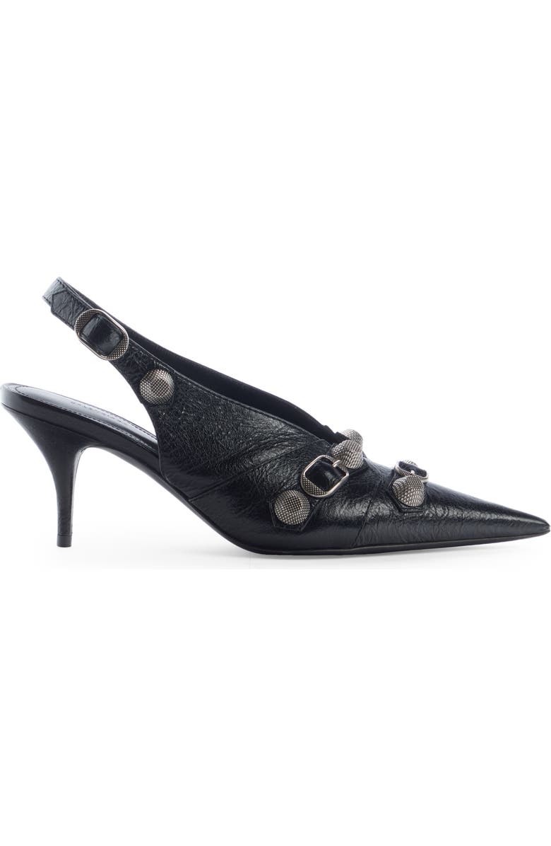 Balenciaga Cagole Pointed Toe Slingback Pump, Alternate, color,