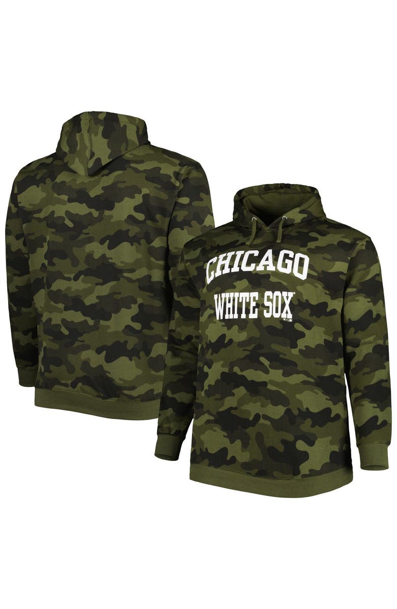 PROFILE Men's Camo Chicago White Sox Allover Print Pullover Hoodie, Main, color, 