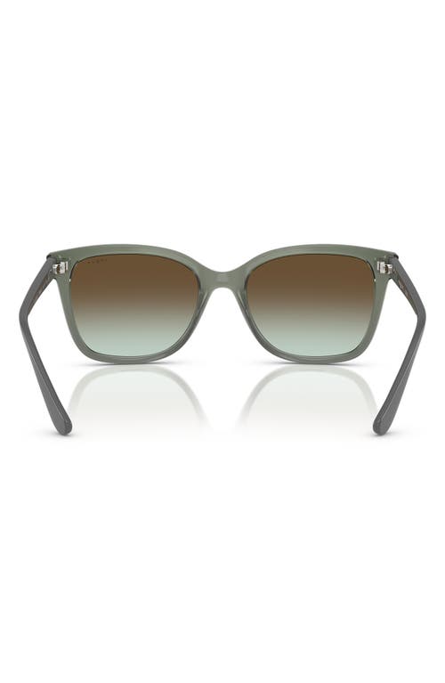 Vogue 54mm Gradient Pillow Sunglasses In Green Brown