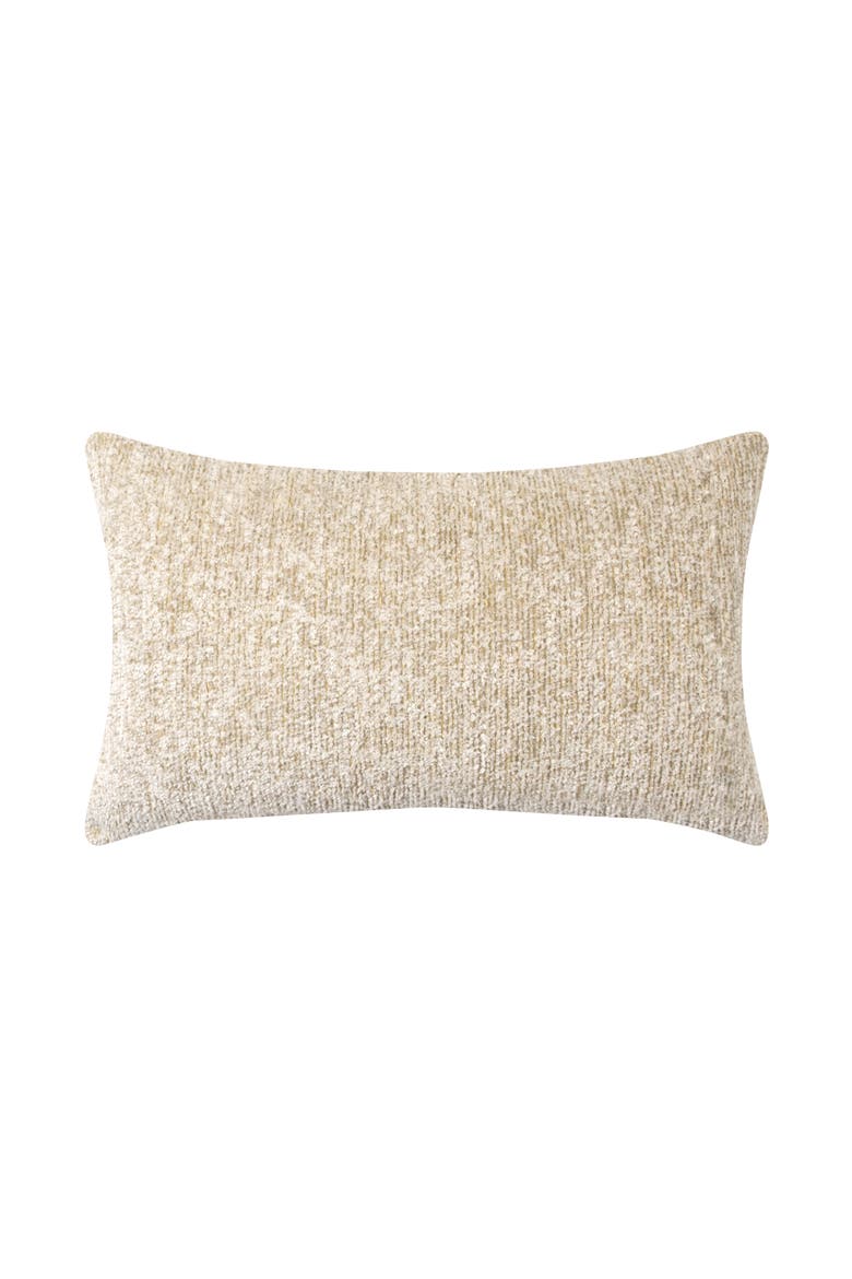 Comfort Honey Luxe Chenille Indoor & Outdoor Woven Accent Pillow, Main, color, Honey