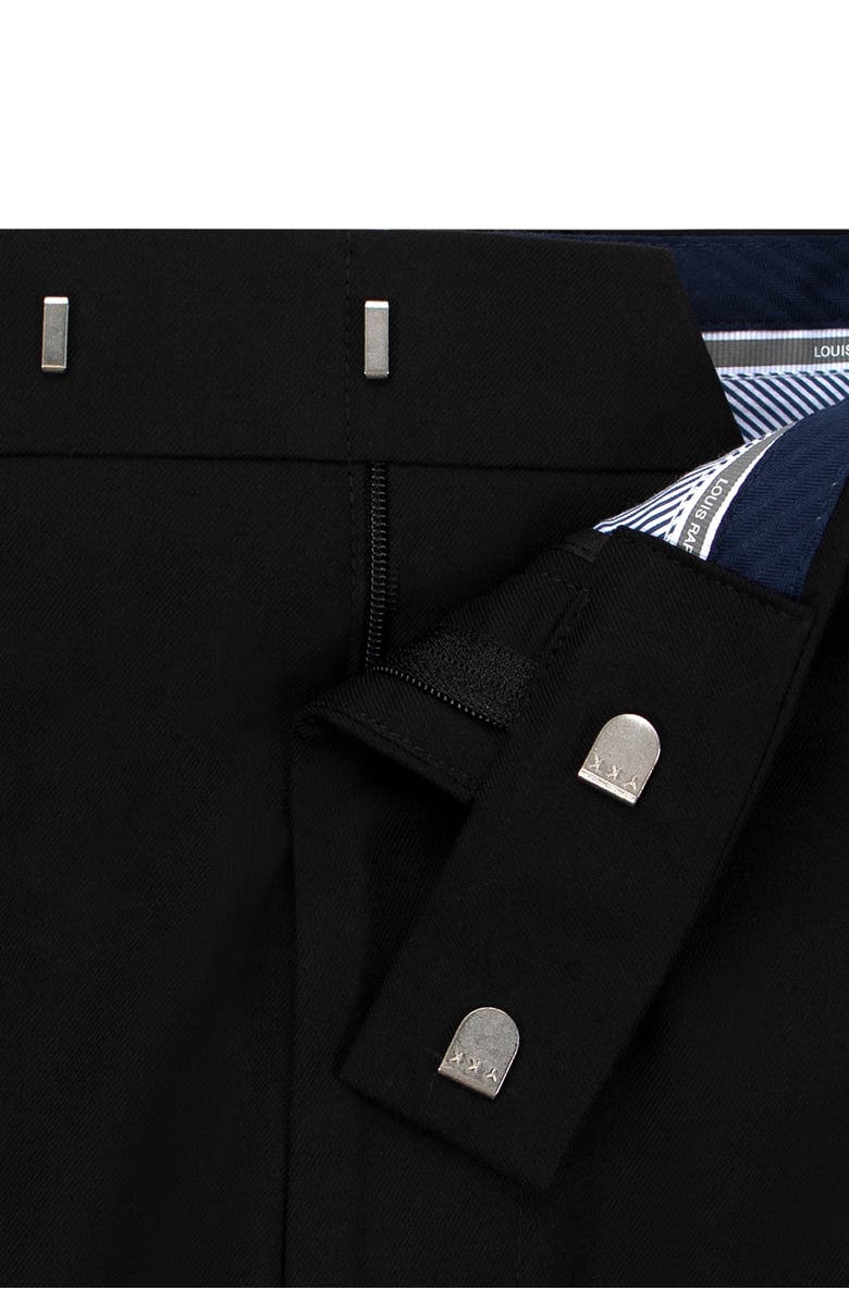 Louis Raphael Solid Flat Front Slim Fit Dress Pants, Alternate, color, 