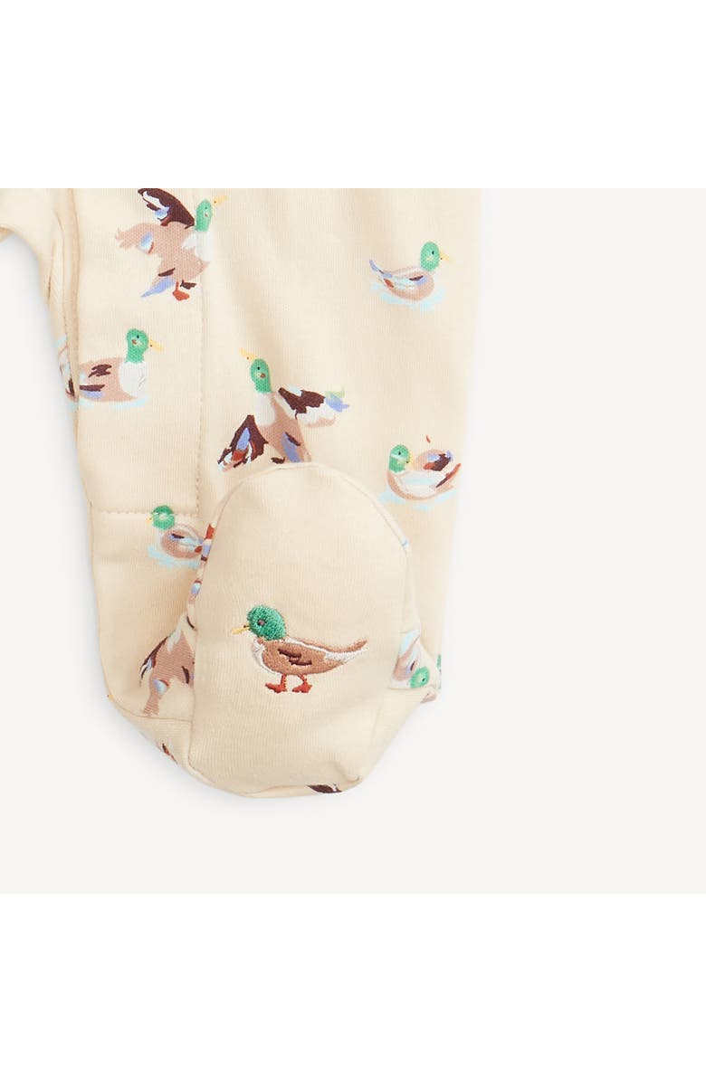 Magnetic Me Quack Me Up Organic Cotton Magnetic Footie, Alternate, color, Quack Me Up