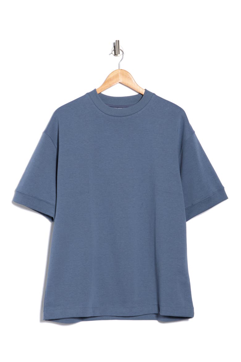 Heavyweight Cotton Blend T-Shirt, Alternate, color, DENIM BLUE
