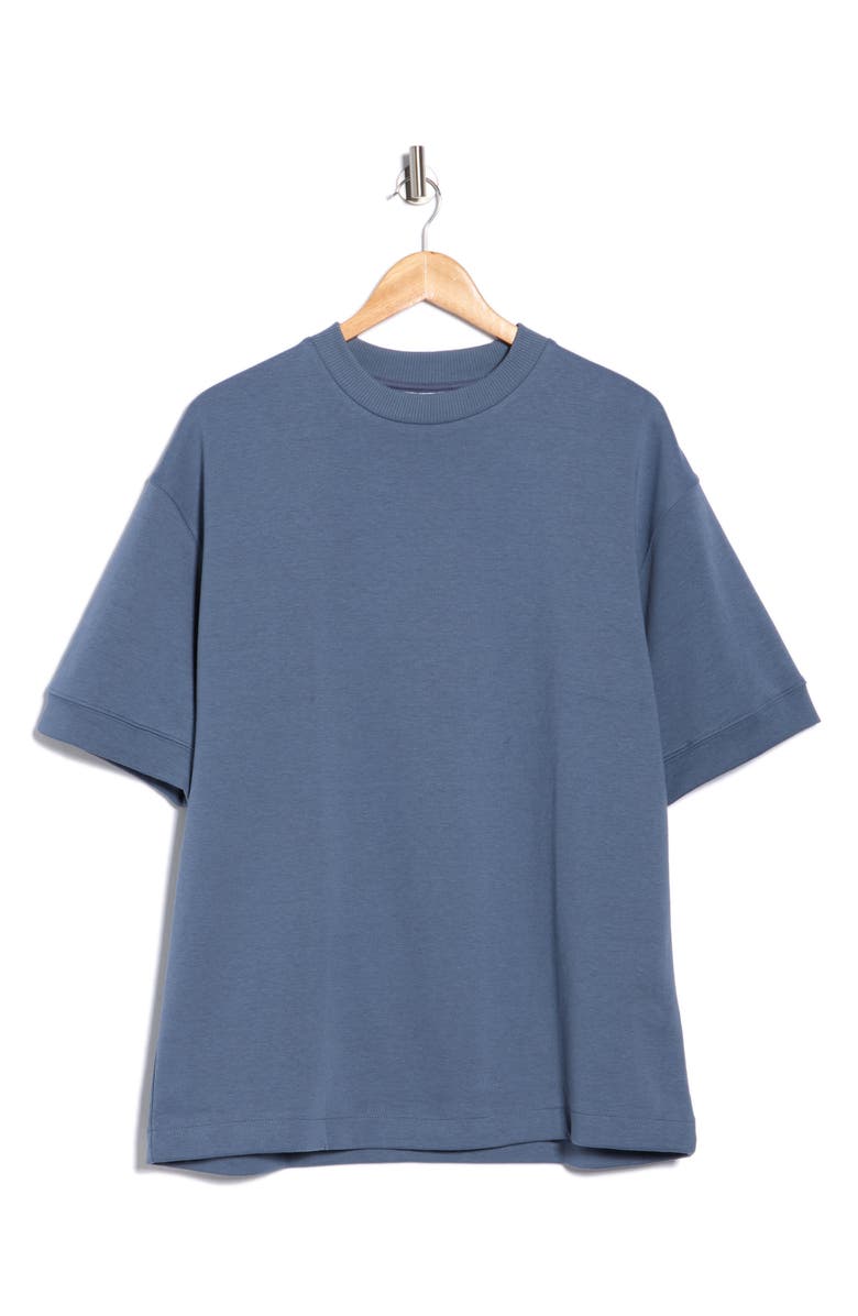 DENIM AND FLOWER Heavyweight Cotton Blend T-Shirt, Alternate, color, Denim Blue