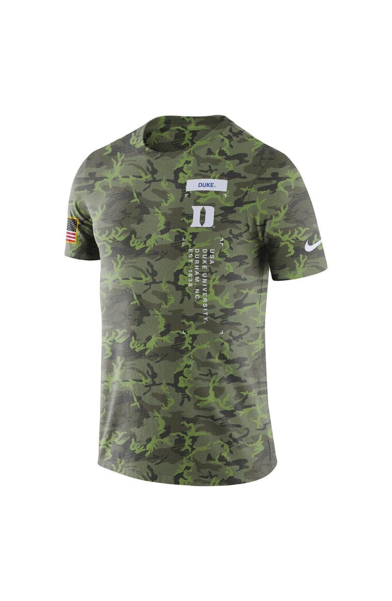 Nike Men's Nike Camo Duke Blue Devils Military T-Shirt, Alternate, color,