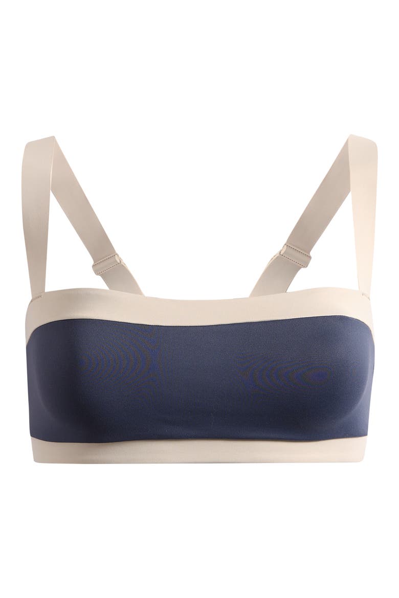 Straight Neck Sports Bra, Alternate, color, DEEP ROYAL/ STONE