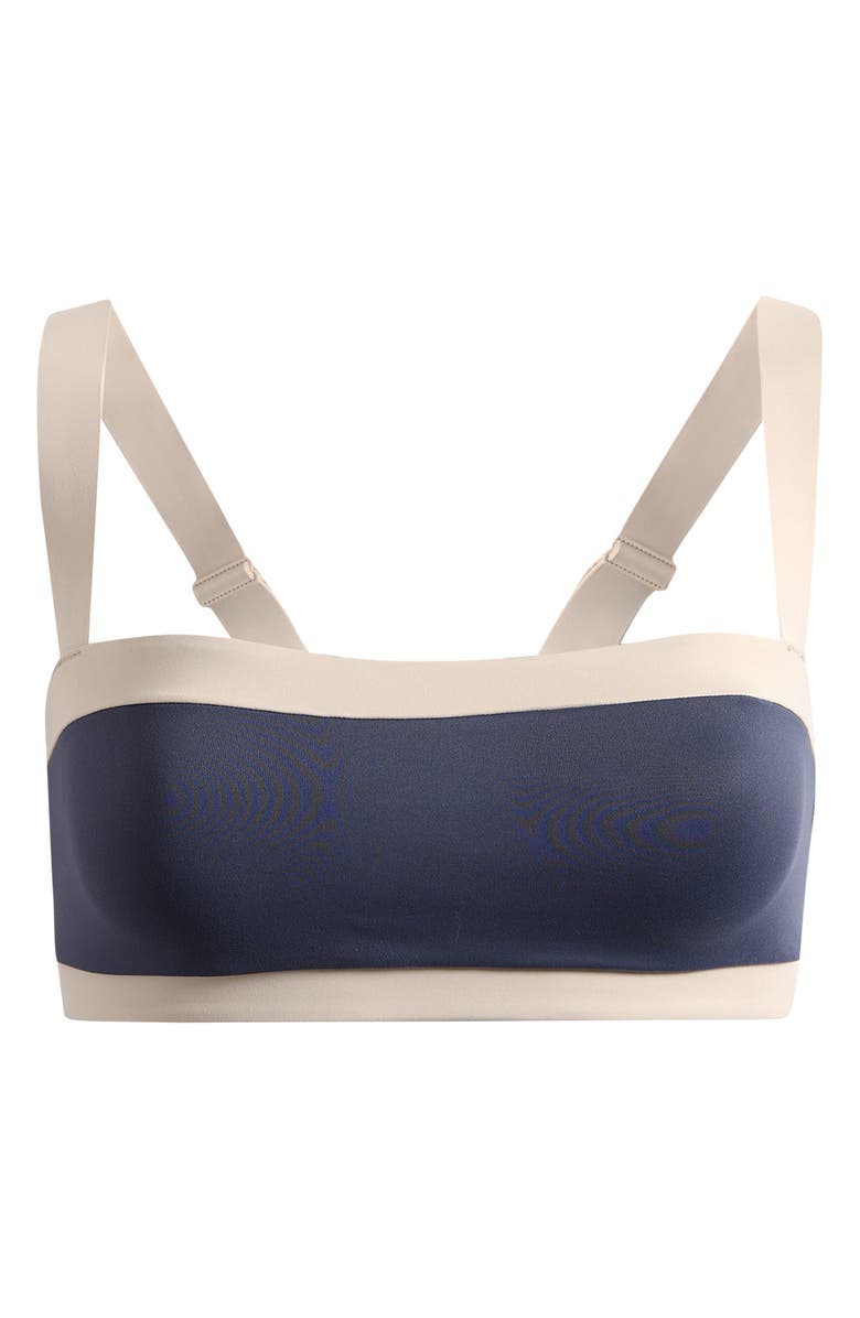 NikeSKIMS Straight Neck Sports Bra, Alternate, color, Deep Royal/ Stone