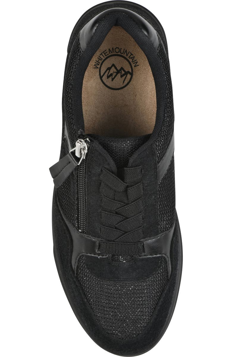 CLIFFS BY WHITE MOUNTAIN Uplit Zip Sneaker, Alternate, color, Black Black Multi