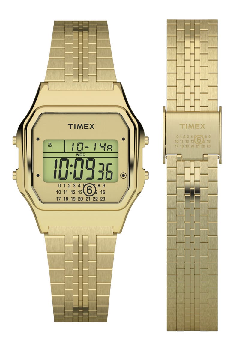時計 Timex x MM6 T80 Gift Set x MM6 Maison Margiela T80 Digital Bracelet Watch Gift Set, 36mm