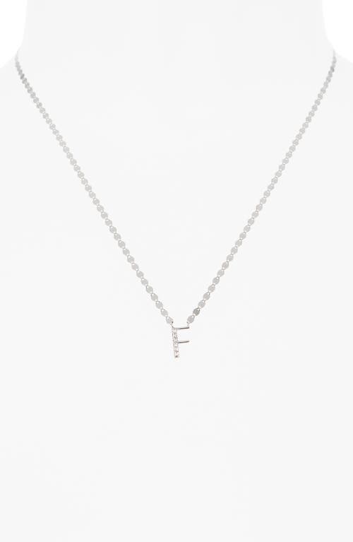Lana 14k Gold Diamond Initial Pendant Necklace In Silver