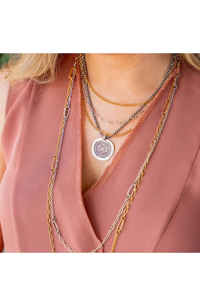 Loni Paul Jewelry Antique Filigree Coin Necklace, Alternate, color,