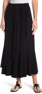 GO COUTURE Faux Wrap Midi Skirt