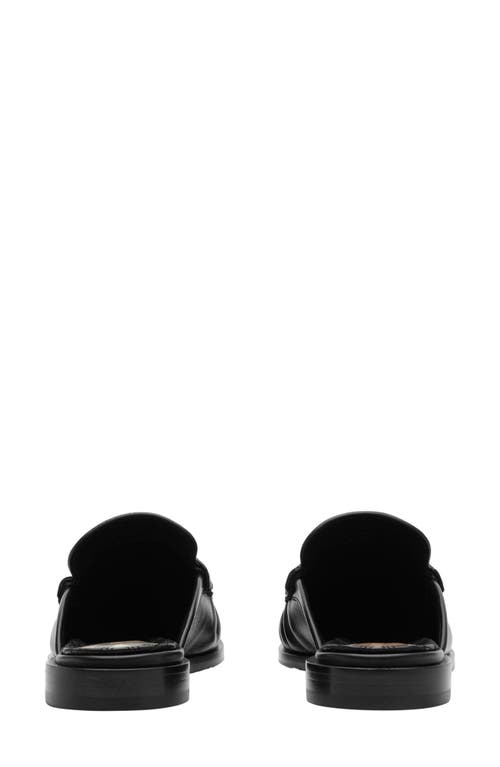 Burberry Leather Cadet Mules In Black