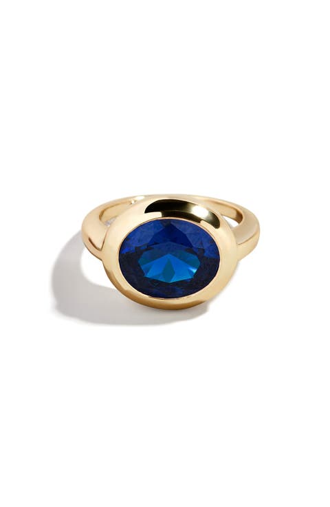Birthstone Oval Cubic Zirconia Ring