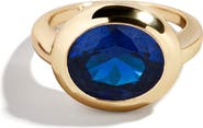 BaubleBar Birthstone Oval Cubic Zirconia Ring