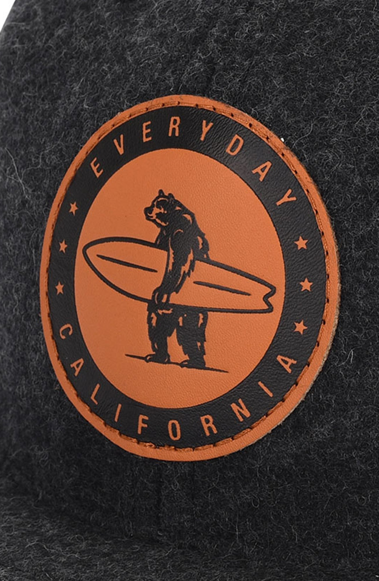 Everyday California Spreckels Wool Snapback Hat, Alternate, color, Dark Gray