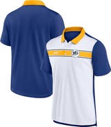 Nike Men's Nike White/Royal Seattle Mariners Rewind Stripe Polo