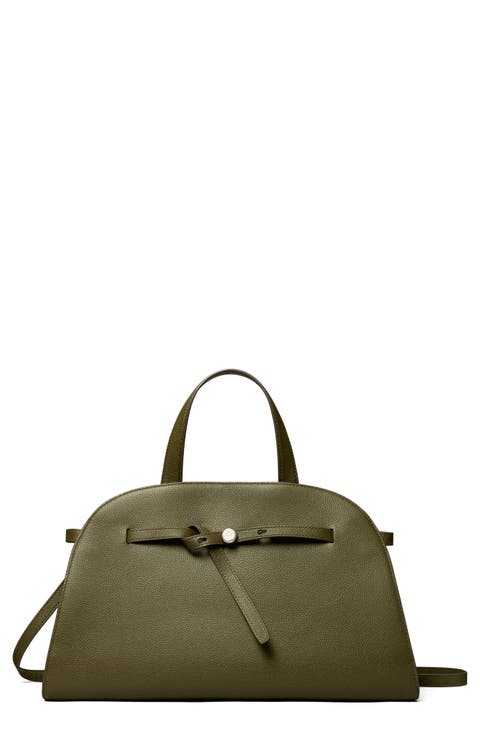 Romy Bauletto Leather Satchel