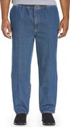 Harbor Bay by DXL Big & Tall Full-Elastic Waist Jeans