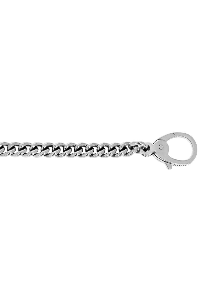 2mm Curb Link Bracelet with Lobster Clasp, Alternate, color, Silver